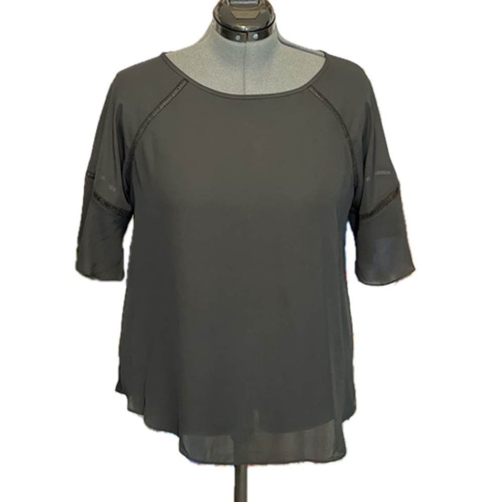 Loft Mixed Media Blouse NWOT